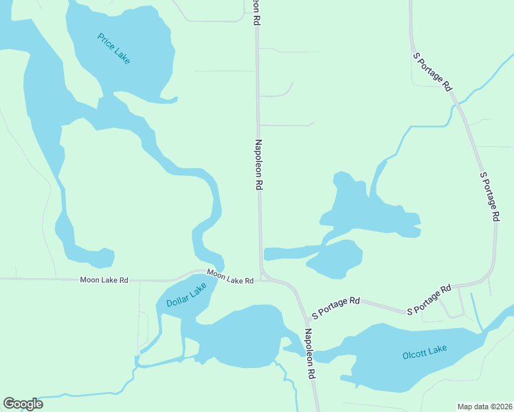 map of restaurants, bars, coffee shops, grocery stores, and more near 7595 Napoleon Road in Jackson
