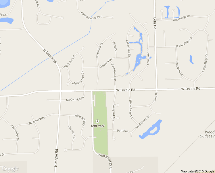 map of restaurants, bars, coffee shops, grocery stores, and more near 1880 West Textile Road in Ann Arbor