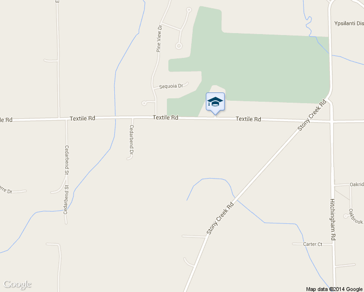 map of restaurants, bars, coffee shops, grocery stores, and more near 6288 Textile Road in Ypsilanti