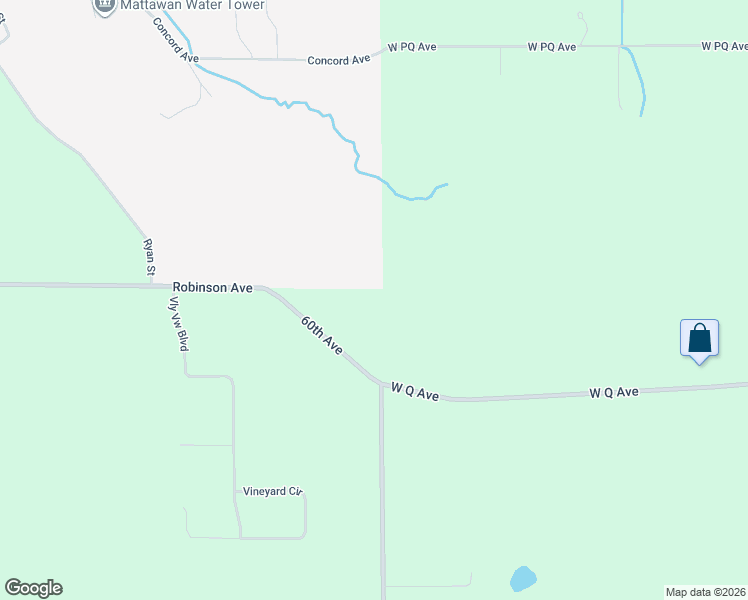 map of restaurants, bars, coffee shops, grocery stores, and more near 22140 60th Avenue in Mattawan