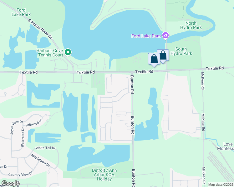 map of restaurants, bars, coffee shops, grocery stores, and more near 9935 Julie Drive in Ypsilanti