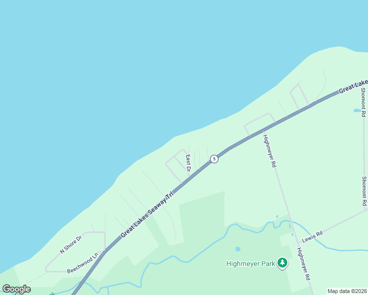 map of restaurants, bars, coffee shops, grocery stores, and more near 7826 East Drive in Erie