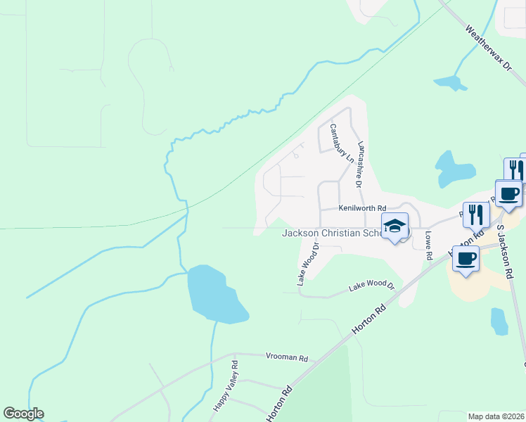 map of restaurants, bars, coffee shops, grocery stores, and more near 18 Hidden Ridge Trail in Jackson