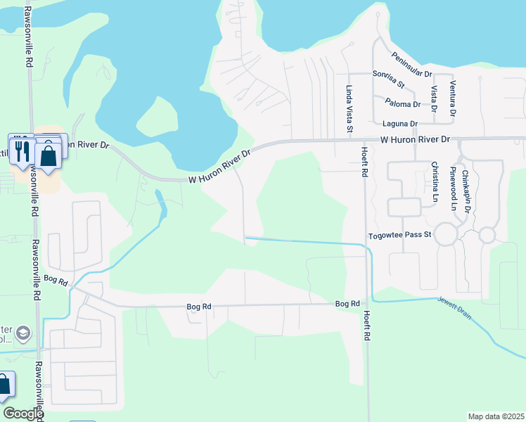 map of restaurants, bars, coffee shops, grocery stores, and more near 13787 Farm Road in Belleville