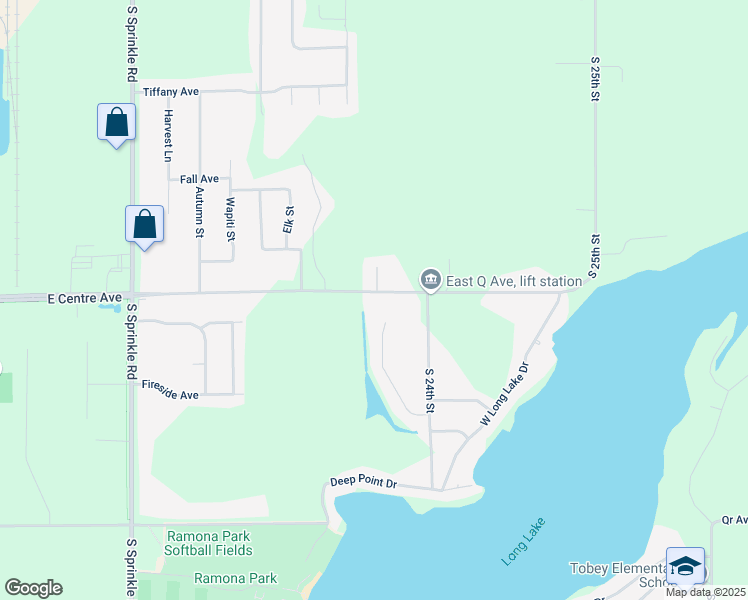 map of restaurants, bars, coffee shops, grocery stores, and more near 5014 East Q Avenue in Kalamazoo