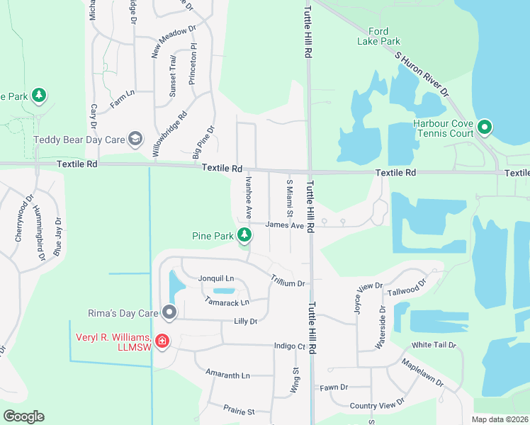map of restaurants, bars, coffee shops, grocery stores, and more near 6132 South Mohawk Avenue in Ypsilanti
