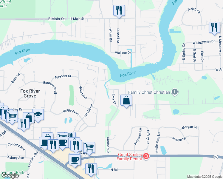 214 Gardner Road, Fox River Grove IL Walk Score