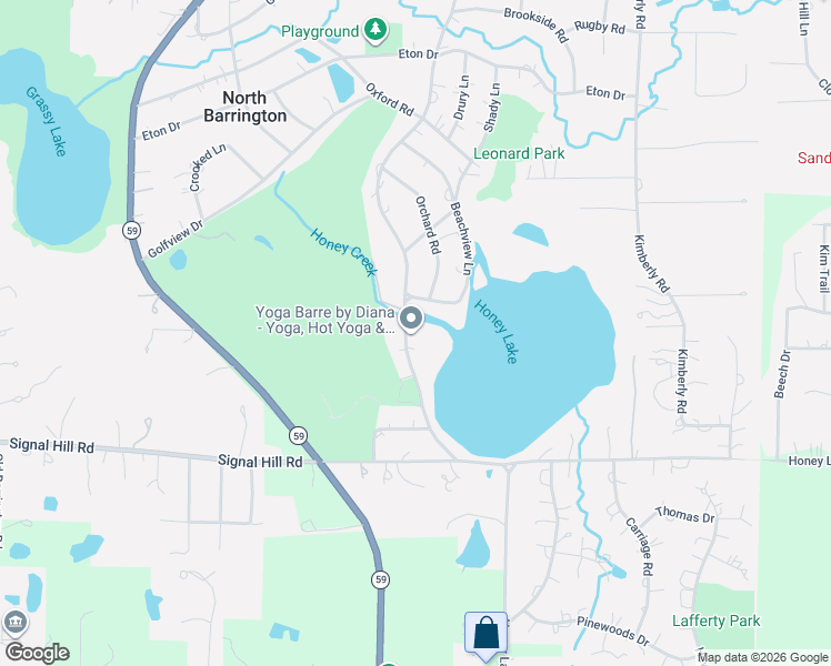 map of restaurants, bars, coffee shops, grocery stores, and more near 175 Biltmore Drive in North Barrington