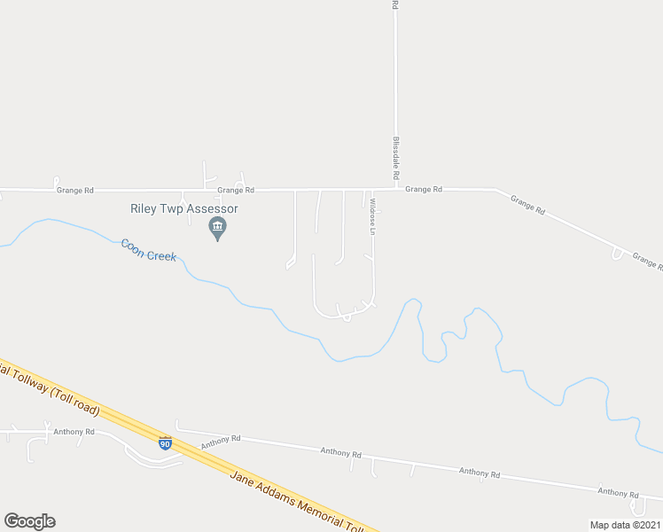 map of restaurants, bars, coffee shops, grocery stores, and more near 23707 Grange Road in Marengo