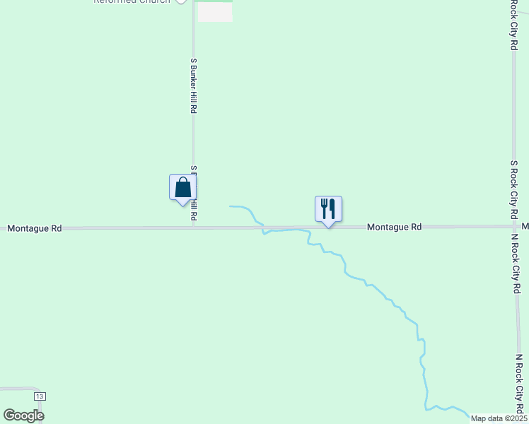 map of restaurants, bars, coffee shops, grocery stores, and more near 6300 East Montague Road in German Valley