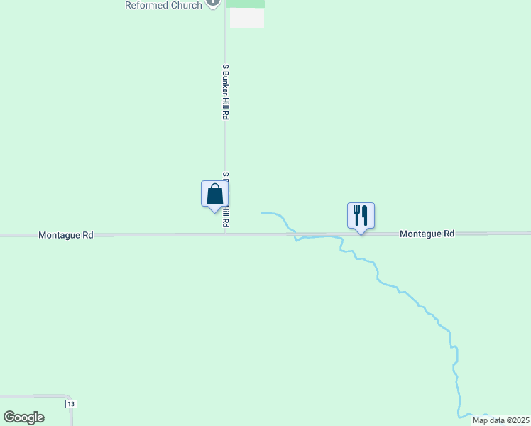 map of restaurants, bars, coffee shops, grocery stores, and more near 6300 East Montague Road in German Valley