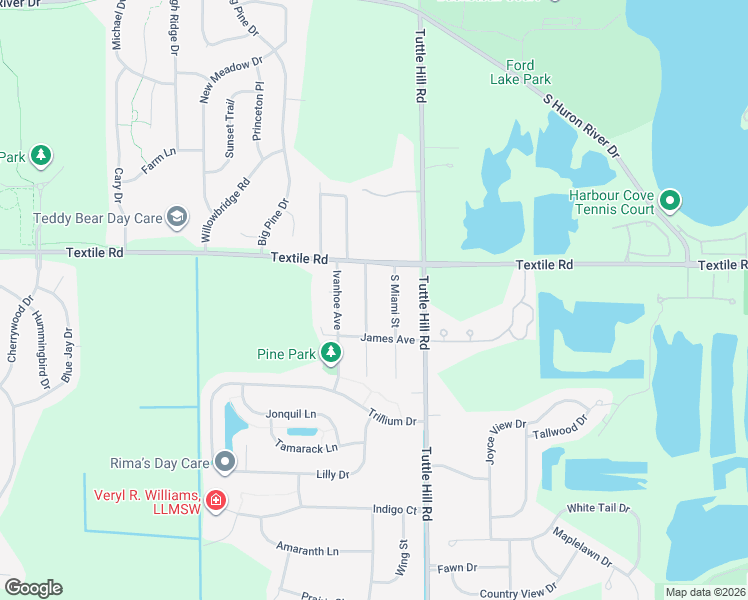 map of restaurants, bars, coffee shops, grocery stores, and more near 6132 South Mohawk Avenue in Ypsilanti