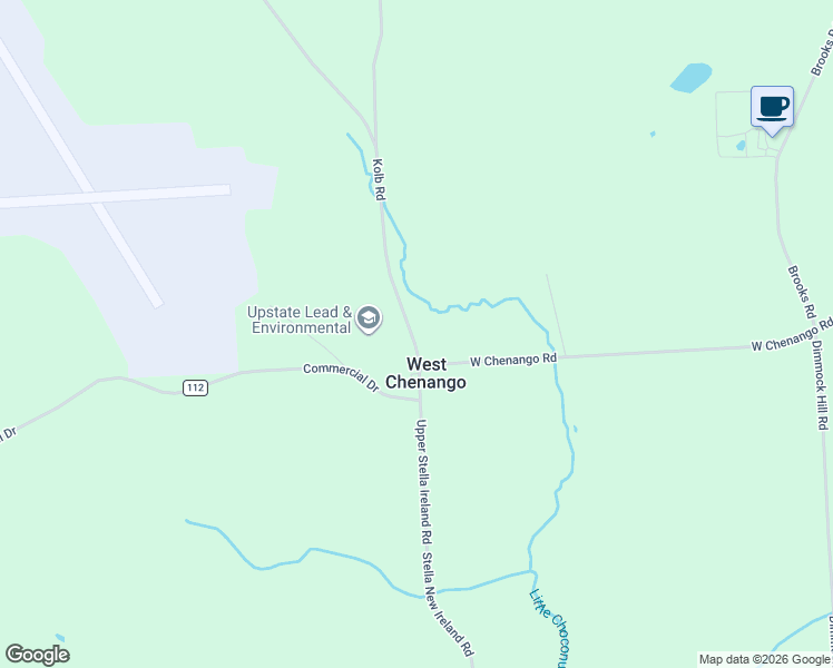 map of restaurants, bars, coffee shops, grocery stores, and more near 14 Kolb Road in Binghamton