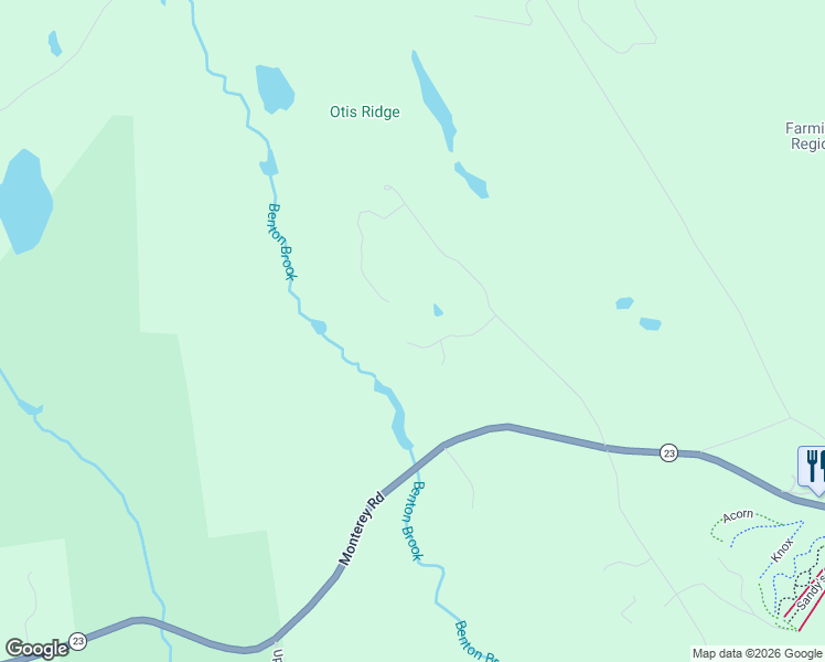 map of restaurants, bars, coffee shops, grocery stores, and more near 26 Bliven Road in Otis