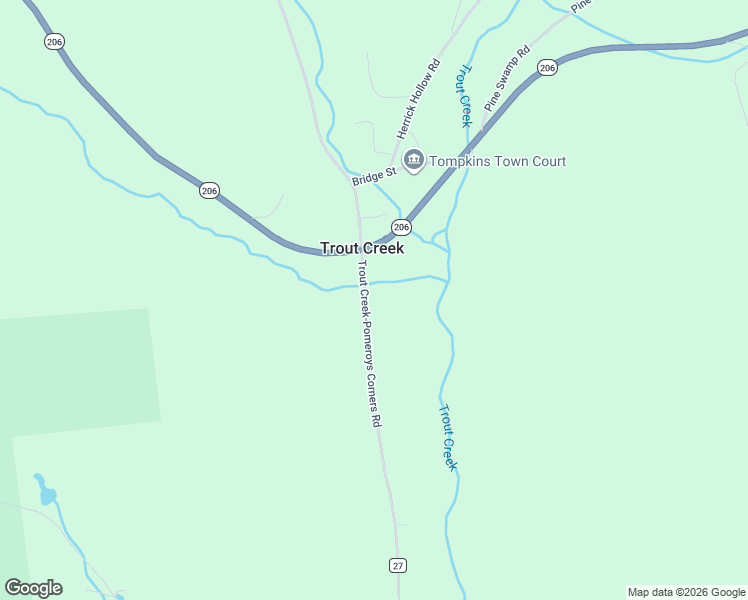 map of restaurants, bars, coffee shops, grocery stores, and more near 8377 County Road 27 in SIDNEY CENTER