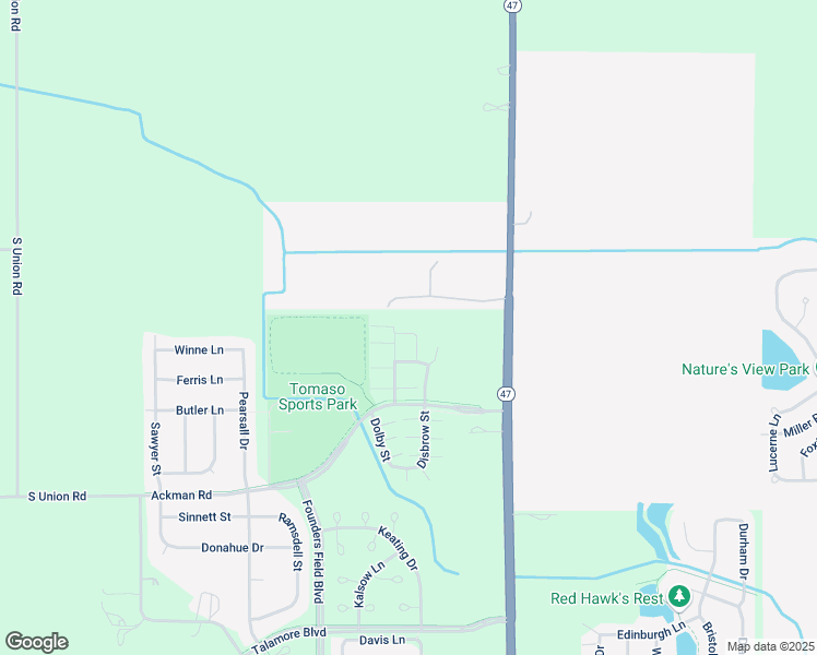 map of restaurants, bars, coffee shops, grocery stores, and more near 11824 Lawson Street in Huntley
