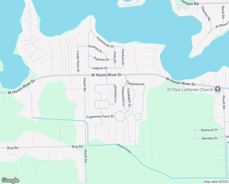 map of restaurants, bars, coffee shops, grocery stores, and more near 13640 Christina Lane in Belleville