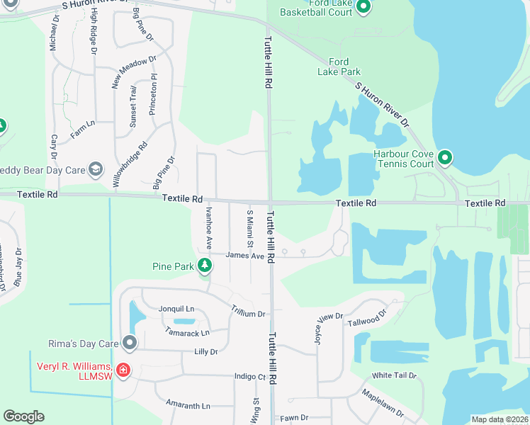 map of restaurants, bars, coffee shops, grocery stores, and more near in Ypsilanti Charter Township