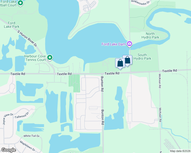 map of restaurants, bars, coffee shops, grocery stores, and more near 9923 Joan Circle in Ypsilanti Charter Township