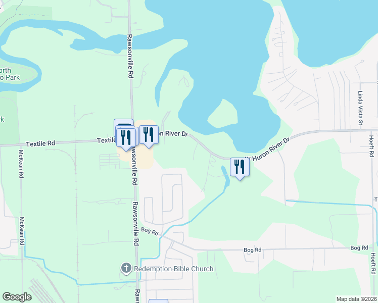 map of restaurants, bars, coffee shops, grocery stores, and more near 13618 Fairview Court in Belleville
