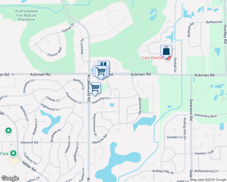 map of restaurants, bars, coffee shops, grocery stores, and more near 3216 Harvard Lane in Lake in the Hills