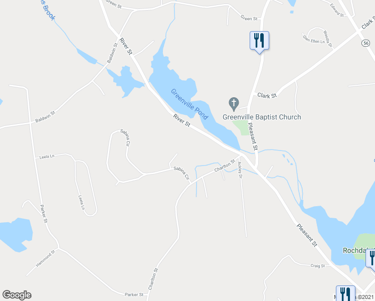 map of restaurants, bars, coffee shops, grocery stores, and more near 4 Wendy Place in Leicester