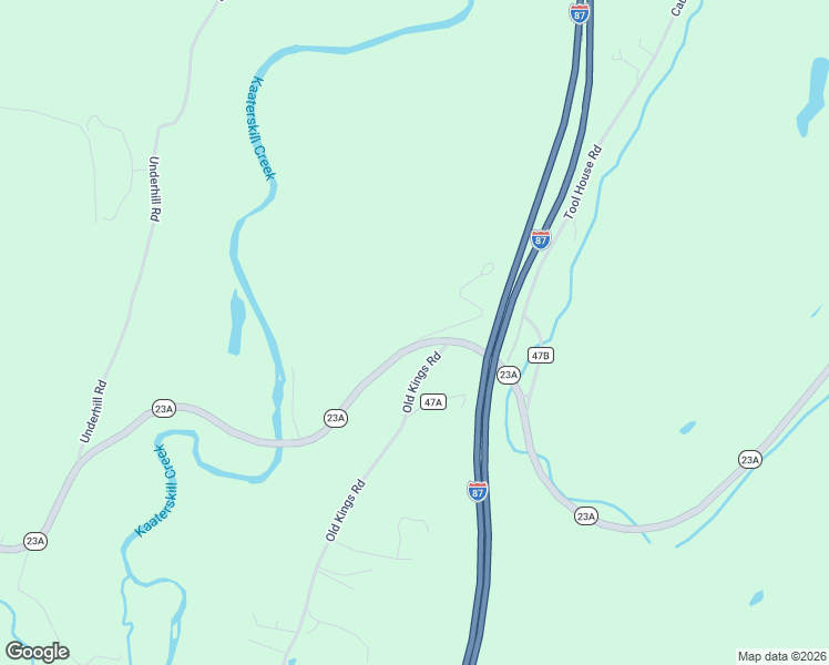 map of restaurants, bars, coffee shops, grocery stores, and more near State Highway 23A in Catskill