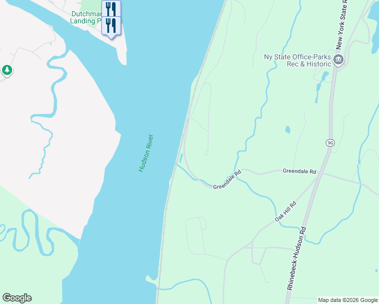 map of restaurants, bars, coffee shops, grocery stores, and more near 158 Greendale Road in Hudson