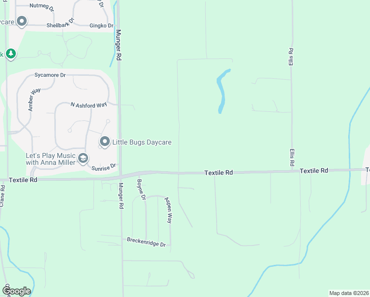 map of restaurants, bars, coffee shops, grocery stores, and more near 5255 Textile Road in Ypsilanti
