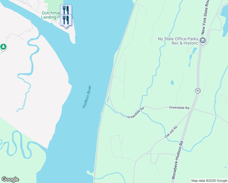 map of restaurants, bars, coffee shops, grocery stores, and more near 158 Greendale Road in Hudson