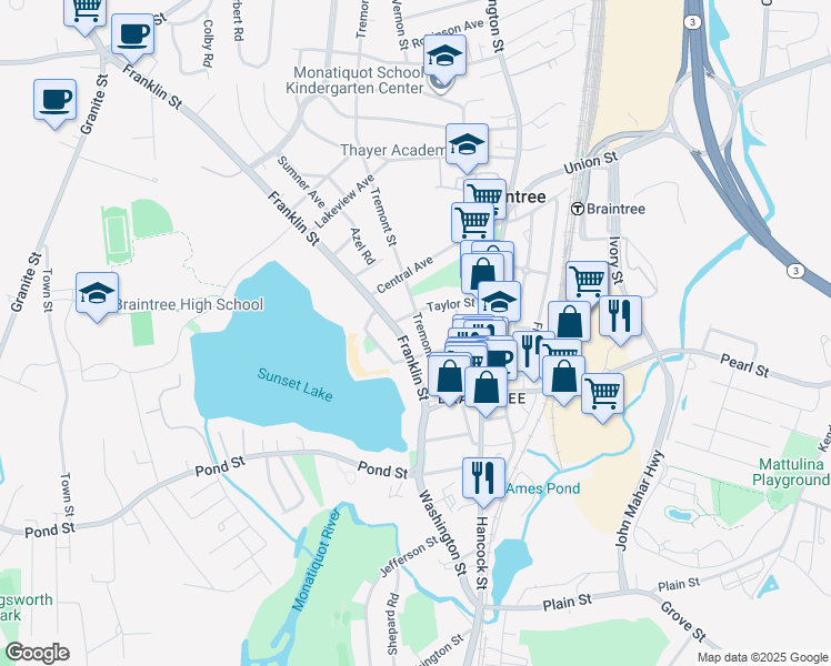 64 Tremont Street, Braintree Town MA Walk Score