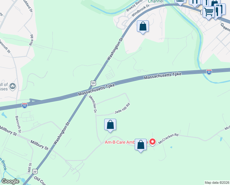 map of restaurants, bars, coffee shops, grocery stores, and more near 24 Jade Hill Road in Auburn