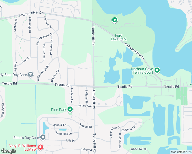 map of restaurants, bars, coffee shops, grocery stores, and more near 8940 Charlotte Court in Ypsilanti