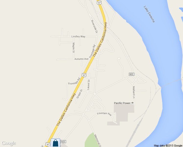 map of restaurants, bars, coffee shops, grocery stores, and more near 1729 Laurel Street in Klamath Falls