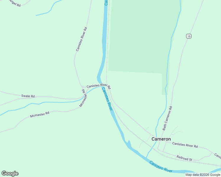 map of restaurants, bars, coffee shops, grocery stores, and more near 6021 County Route 119 in Cameron
