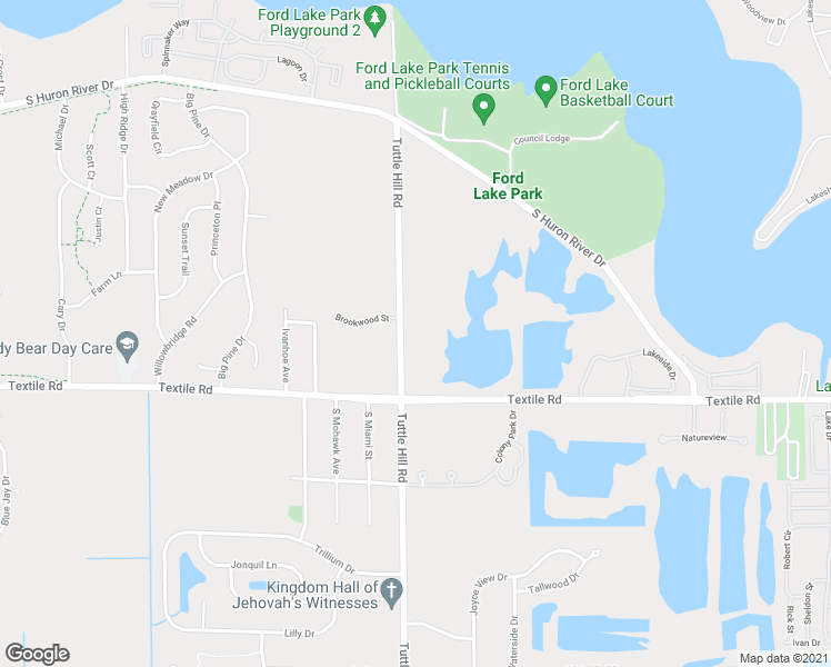 map of restaurants, bars, coffee shops, grocery stores, and more near 8950 Charlotte Court in Ypsilanti