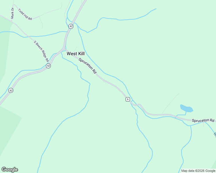 map of restaurants, bars, coffee shops, grocery stores, and more near 170 Spruceton Road in West Kill