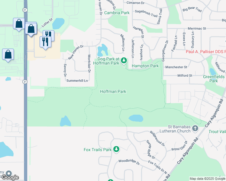 map of restaurants, bars, coffee shops, grocery stores, and more near in Cary