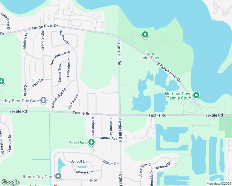 map of restaurants, bars, coffee shops, grocery stores, and more near 5770 Tuttle Hill Road in Ypsilanti
