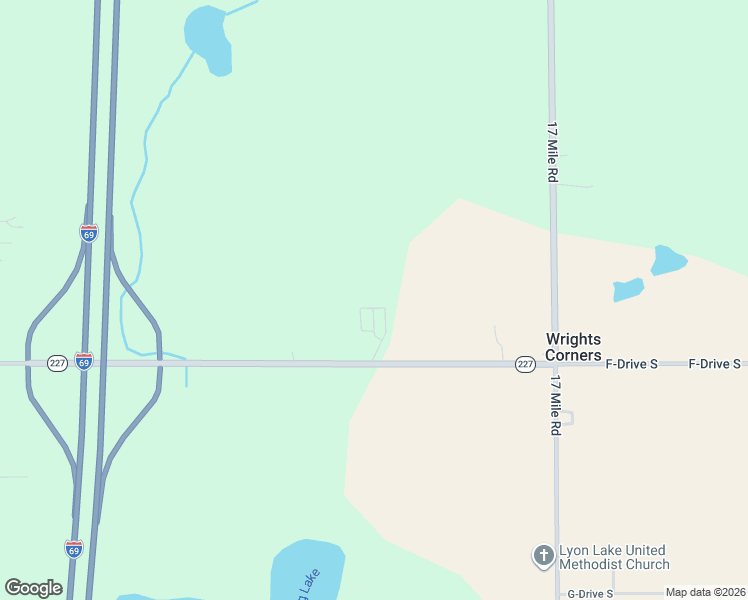 map of restaurants, bars, coffee shops, grocery stores, and more near 16555 F-Drive South in Marshall