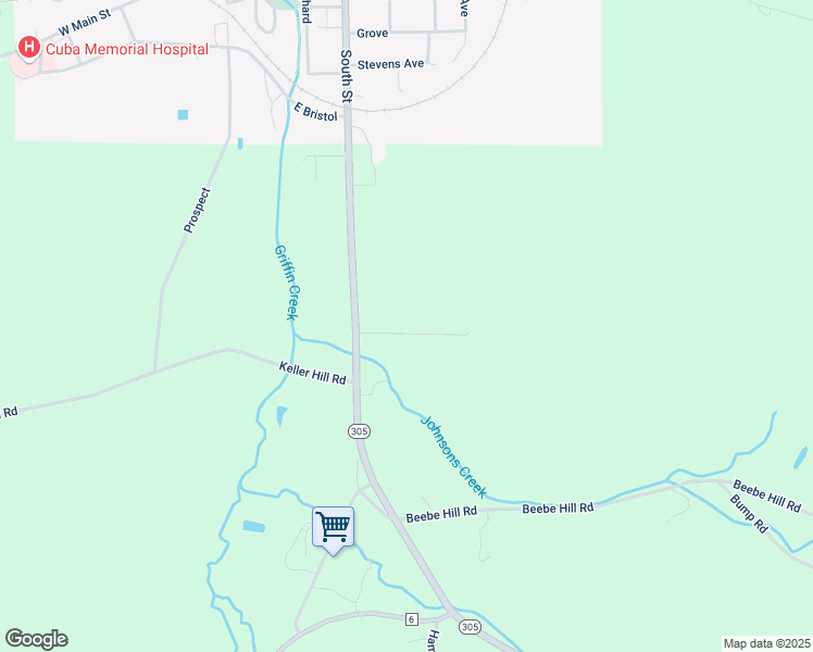 map of restaurants, bars, coffee shops, grocery stores, and more near 9356 Bradley Avenue in Cuba