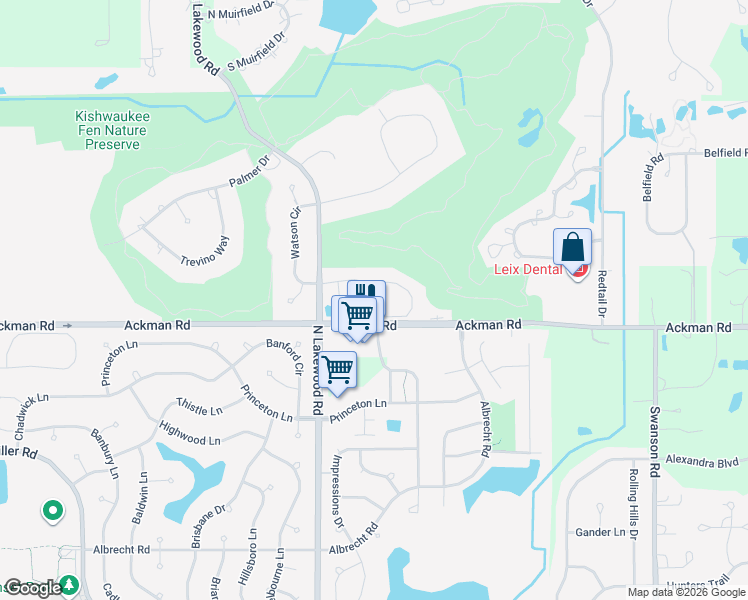 map of restaurants, bars, coffee shops, grocery stores, and more near 9515 Georgetown Lane in Crystal Lake