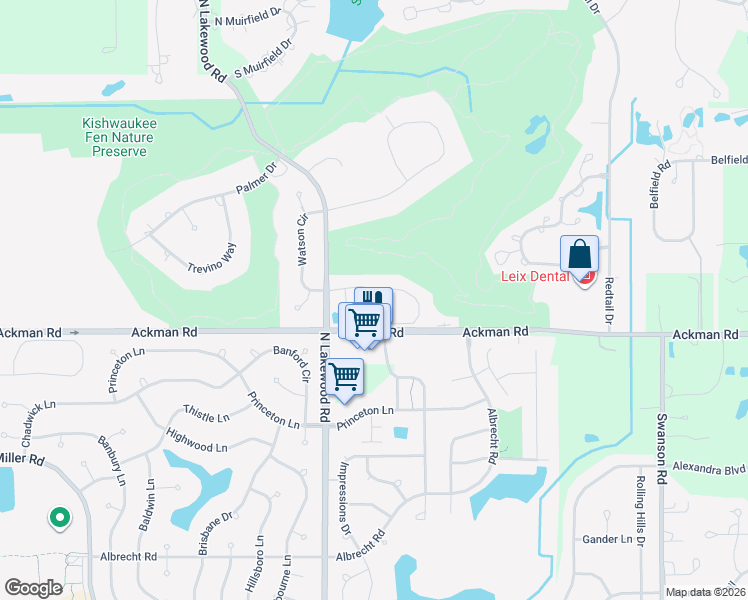 map of restaurants, bars, coffee shops, grocery stores, and more near 9515 Georgetown Lane in Crystal Lake