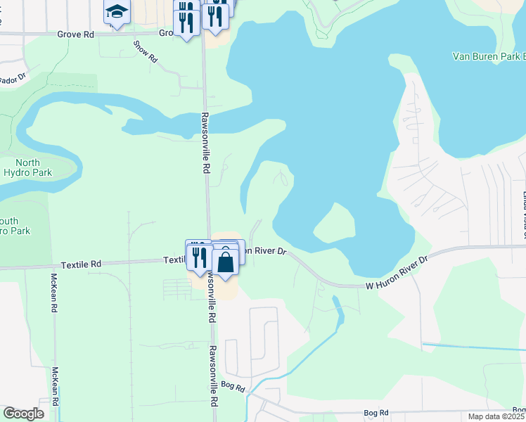 map of restaurants, bars, coffee shops, grocery stores, and more near 13366 Lake Point Boulevard in Belleville