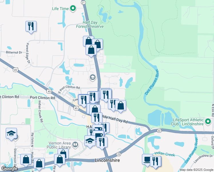 map of restaurants, bars, coffee shops, grocery stores, and more near 3 Gloucester Court in Lincolnshire