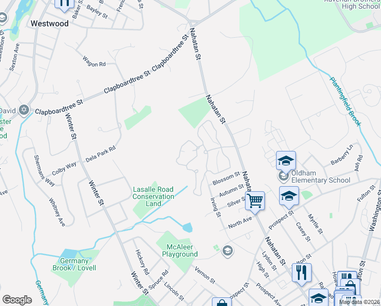 map of restaurants, bars, coffee shops, grocery stores, and more near 901 Norwest Drive in Norwood