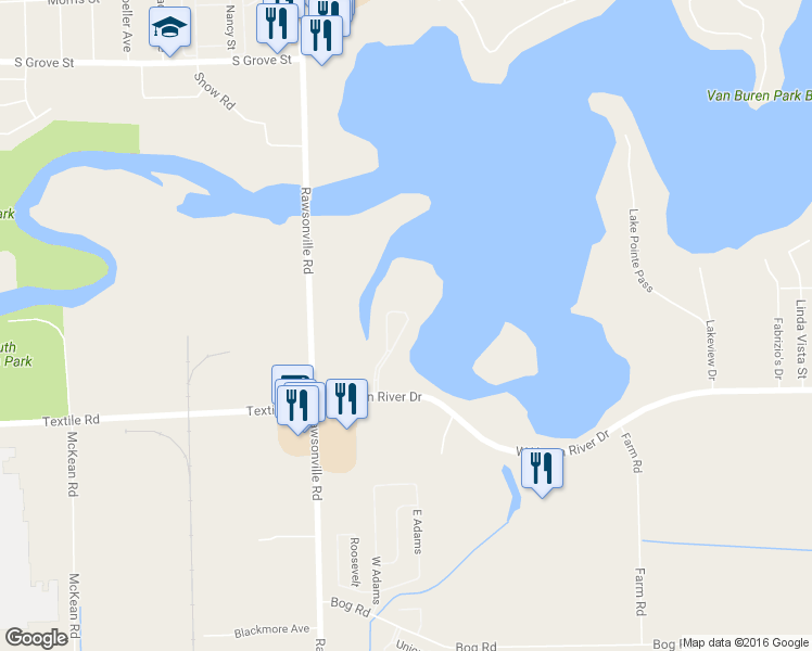 map of restaurants, bars, coffee shops, grocery stores, and more near 13339 Lake Point Boulevard in Belleville