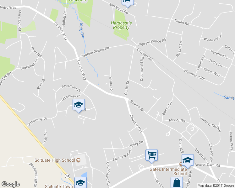 map of restaurants, bars, coffee shops, grocery stores, and more near 470 Country Way in Scituate