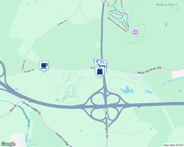 map of restaurants, bars, coffee shops, grocery stores, and more near 5 Davenport Avenue in Canton