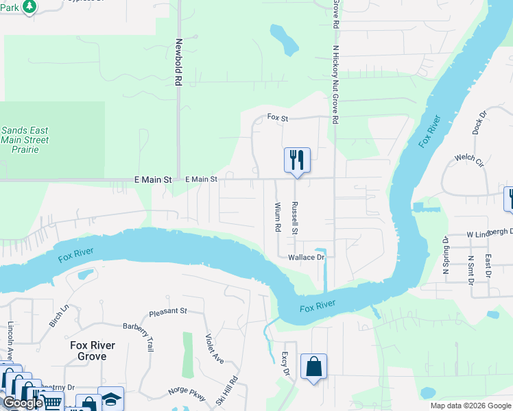 map of restaurants, bars, coffee shops, grocery stores, and more near 310 Parkway Drive in Cary